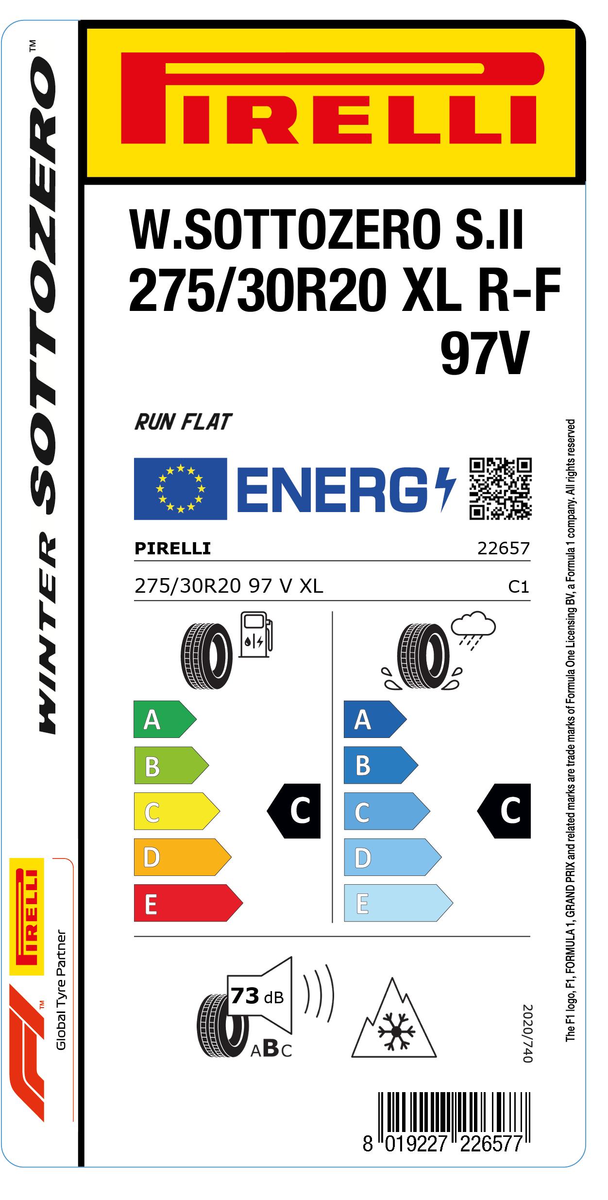 WINTER SOTTOZERO™ SERIE II 275/30 97W XL AUDI | Pirelli